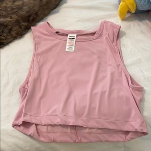Gymshark Pink Drawstring Training Top